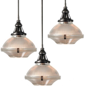 1915 Two-Piece Holophane/Curtis 9.75 Inch Pendants