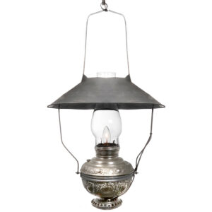 Ornate and Nickel Plated Miller Saloon Style Lantern