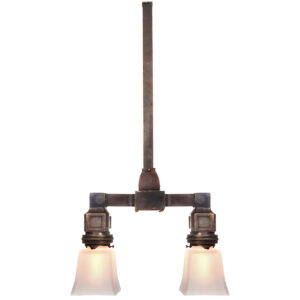 Collection of Early NYC Bronze Double Subway Double Pendents