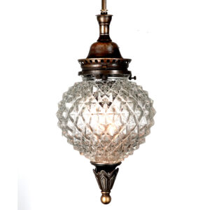 Welsbach Cut Crystal Style Gas Lamp... Electrified