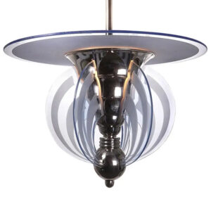 Original 1920 Petitot French Art Deco Chandelier