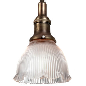 Collection of Frosted Ruffled Prismatic Pendents - 5 Inch