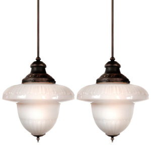 Classic Decorative Acorn Pendents - Matching Pair