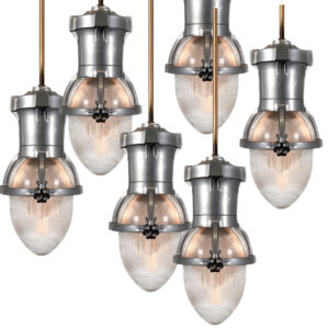 Collection of Tall New York Holophane Street Lights