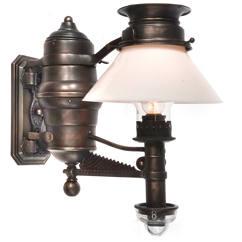 Rare 1800s Dayton Railroad Dining Car Sconce