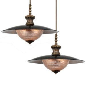Matching Pair of Elegant Shallow Profile Gas Lamps