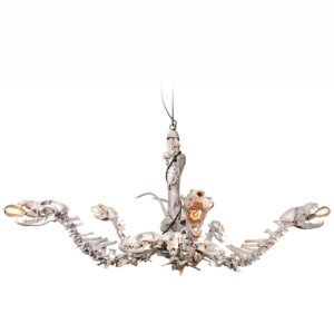 Ten Skull Bone Chandelier