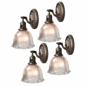 Decorative Ruffled Prismatic Wall Sconces