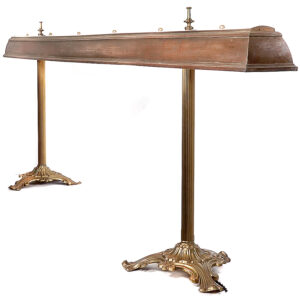 74 Inch Long Bronze Frink Bank Table Lamp